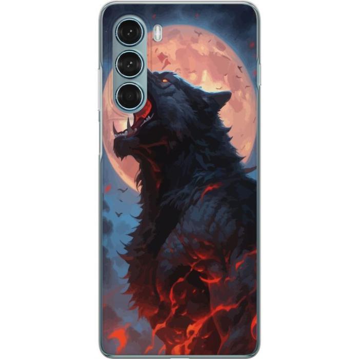 iSecrets - Mobilskal till Motorola Moto G200 5G med Ylande varg