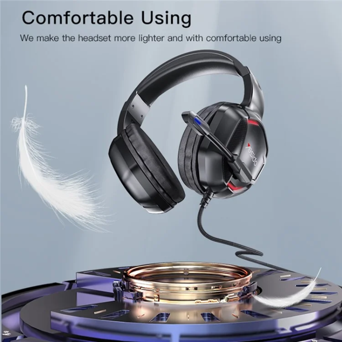 Yesido - YESIDO Over-Ear Hörlurar med Mikrofon EK01 Stereo Gaming - Svart