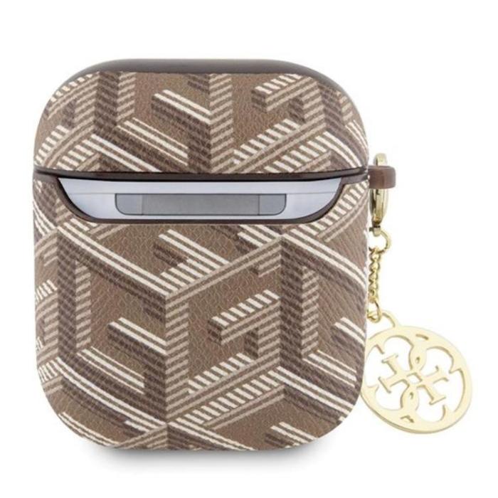 Guess - Guess AirPods 1/2 Skal GCube Charm - Brun
