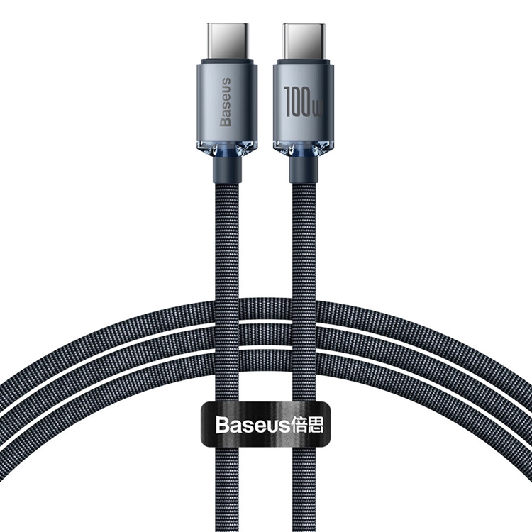 Baseus USB-C till USB-C Kabel 100W 1.2m - Svart | 3541 | AlltMobil