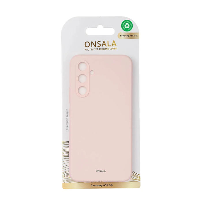 Onsala - Onsala Galaxy A55 5G Mobilskal Silikonkänsla - Rosa