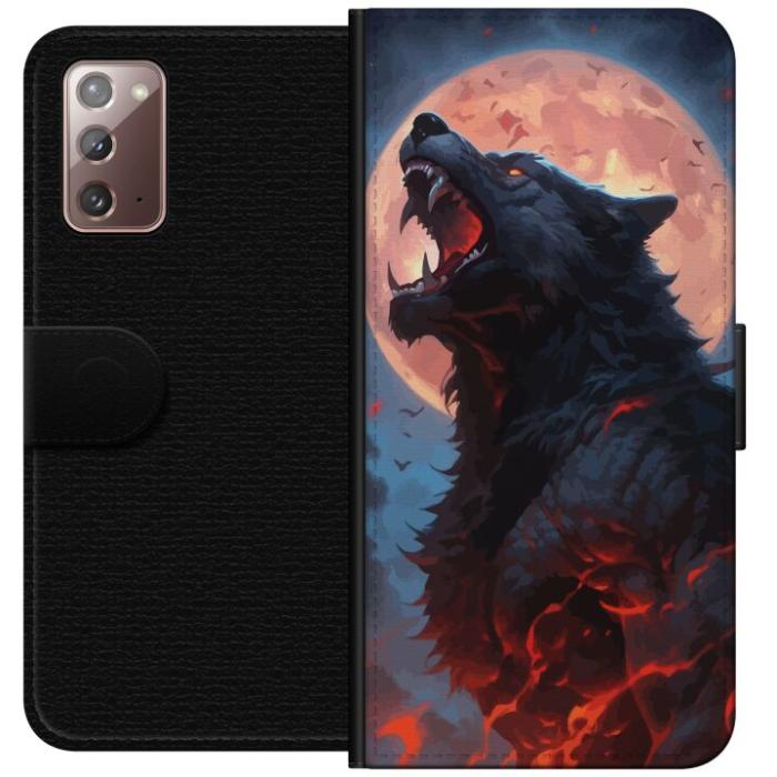 iSecrets - Plånboksfodral till Samsung Galaxy Note20 med Ylande varg