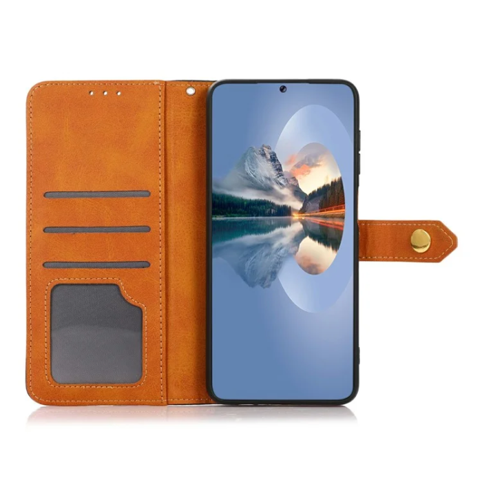 KHAZNEH - KHAZNEH iPhone 17 Pro Max Plånboksfodral Läder Stativ