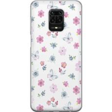 iSecrets - Mobilskal till Xiaomi Redmi Note 9S med Blommor och fjärillar