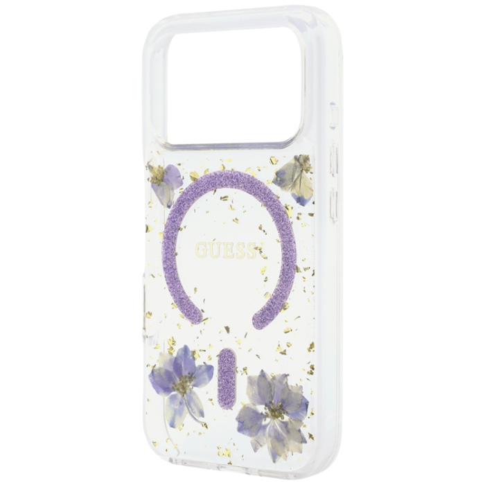 Guess - Guess Mobilskal För iPhone 18 Pro Max/17 Pro Max Magsafe Resin Flowers