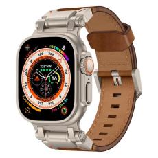 Boom of Sweden - Apple Watch Ultra (49mm) Armband Titanium Äkta Läder - Brun