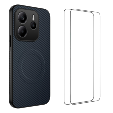 WANLONFENG - WANLONFENG Xiaomi Redmi Note 14 Mobilskal MagSafe + [2-Pack] Härdat Glas