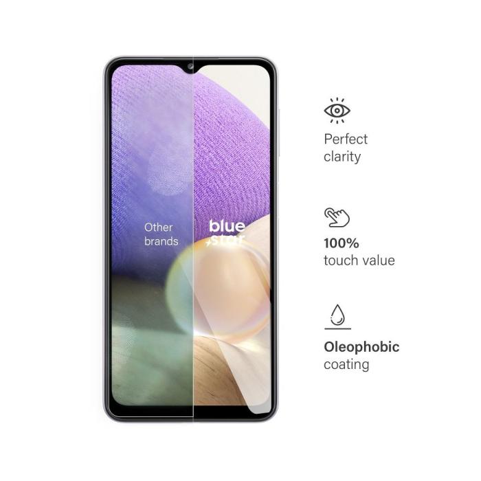 Blue Star - Blue Star Samsung Galaxy A32 5G Skärmskydd av Härdat Glas