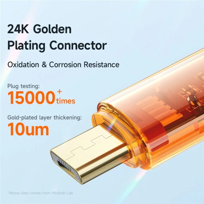 MCDODO - MCDODO USB - Micro-USB 3A Kabel 1.2m CA-210 Amber - Orange