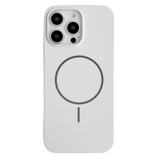 A-One Brand - iPhone 16 Pro Max Mobilskal MagSafe Silikon - Vit