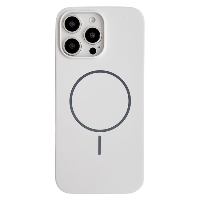 A-One Brand - iPhone 16 Pro Max Mobilskal MagSafe Silikon - Vit