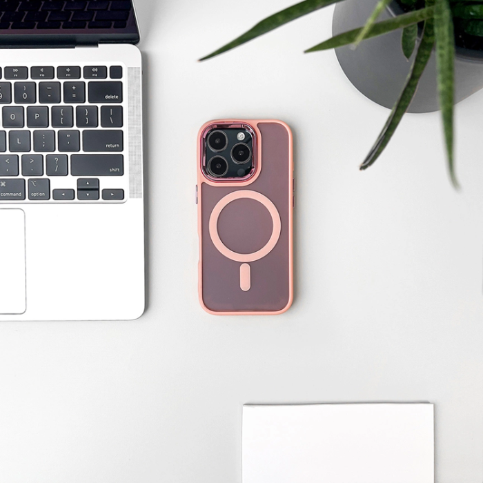 OEM - iPhone 16 Pro Mobilskal Magsafe Magnetic Collection - Rosa
