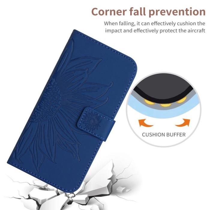 OEM - Samsung Galaxy S26 Plånboksfodral Konstläder Blomtryck - Safir