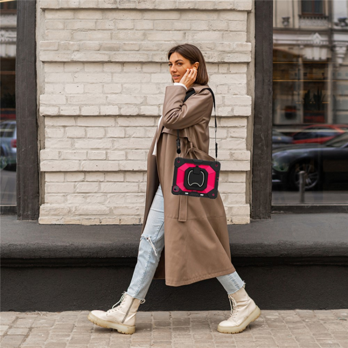 A-One Brand - iPad Air 13(2025/2024) Skal Kickstand - Svart/Rosa