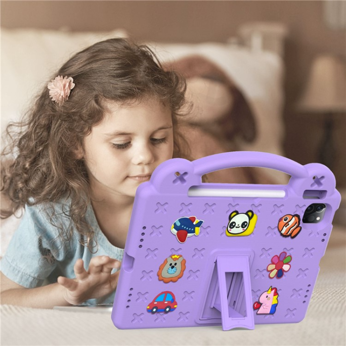 A-One Brand - iPad Pro 11 (2018/2020/2021/2022) Skal EVA Kickstand Shockproof - Lila