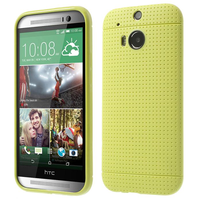 UTGATT4 - Dot Case FlexiSkal till HTC One (M8) - Gul