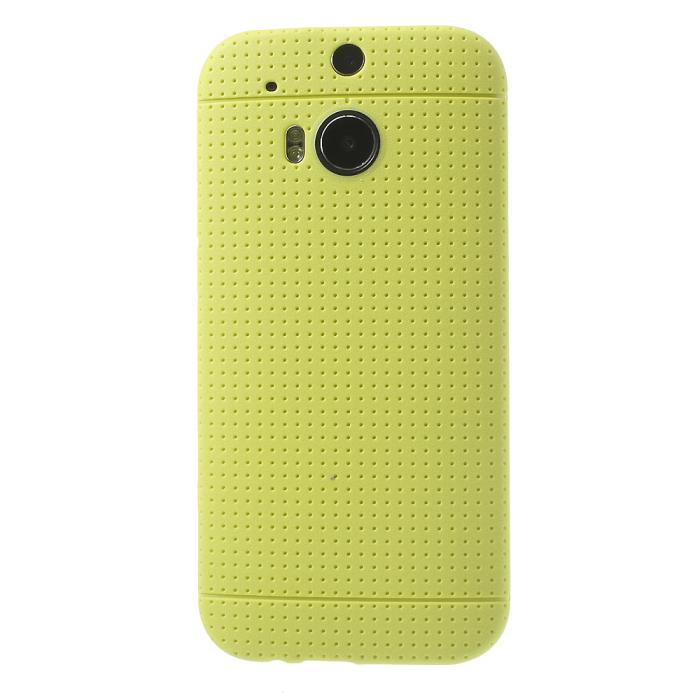 UTGATT4 - Dot Case FlexiSkal till HTC One (M8) - Gul