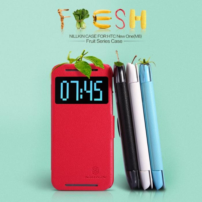 UTGATT4 - Nillkin Fresh Series fodral till HTC One M8 - (Svart)