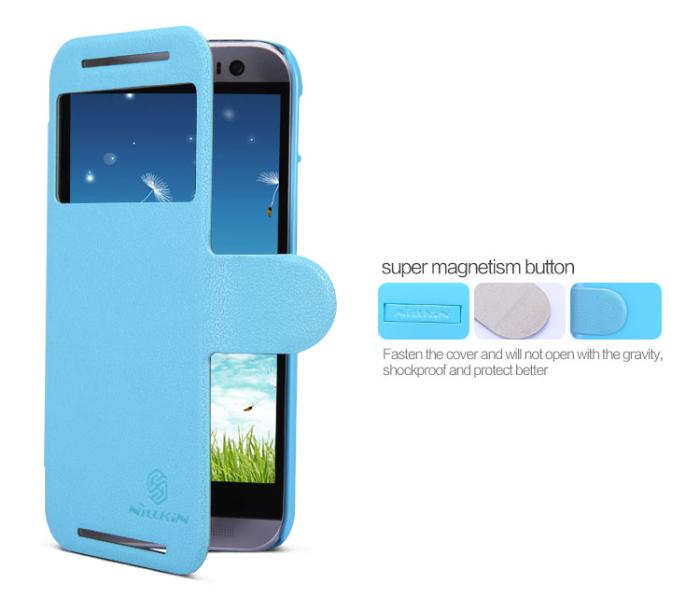UTGATT4 - Nillkin Fresh Series fodral till HTC One M8 - (Svart)
