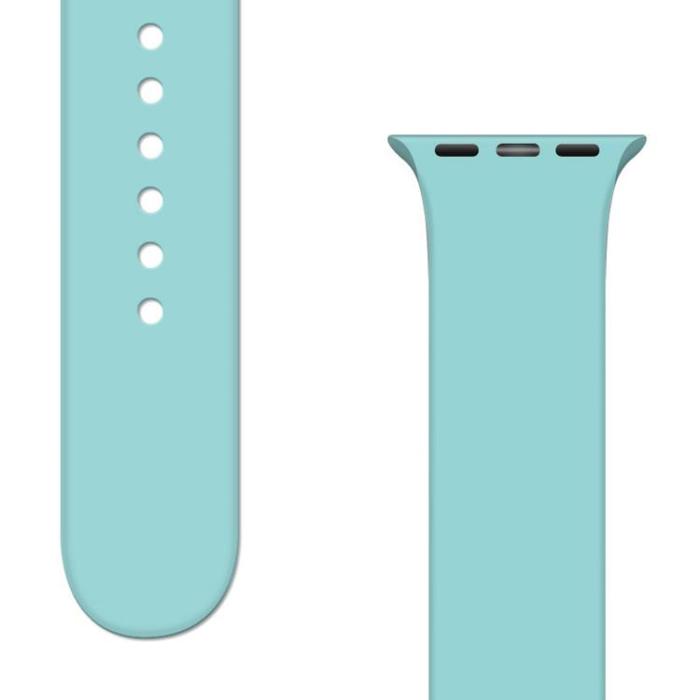 OEM - Apple Watch 2/3/4/5/6/7/SE (41/40/38mm) Armband Silicon APS - Ljuslå