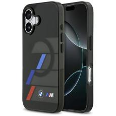 BMW - BMW iPhone 17 Mobilskal MagSafe Metal Tricolor Lines - Svart