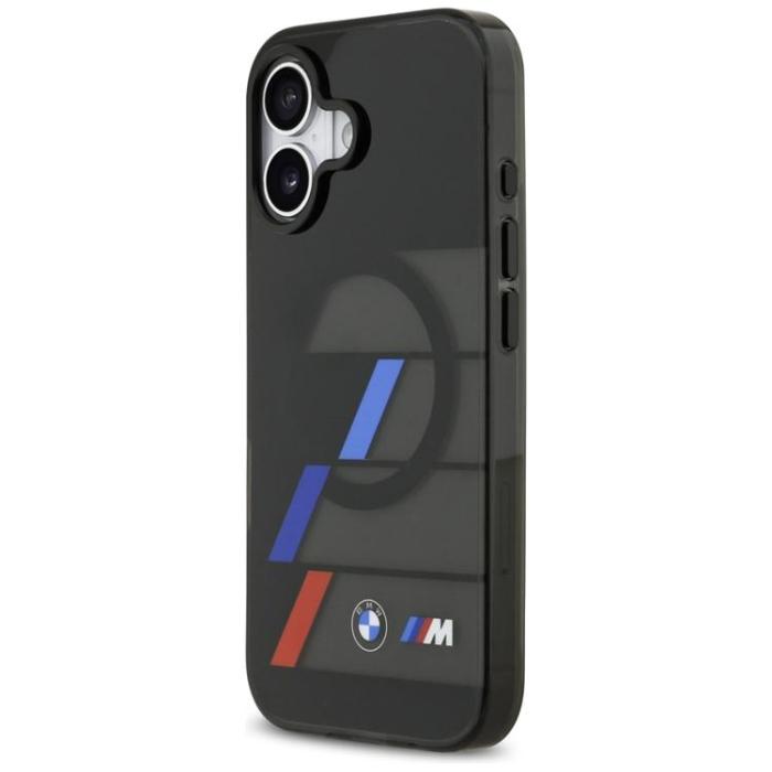 BMW - BMW iPhone 17 Mobilskal MagSafe Metal Tricolor Lines - Svart