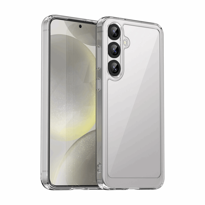 OEM - Galaxy S25 Plus Mobilskal Outer Space med Ram - Clear