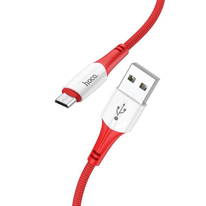 UTGATT1 - Hoco Ferry Micro USB Kabel 1m - Röd