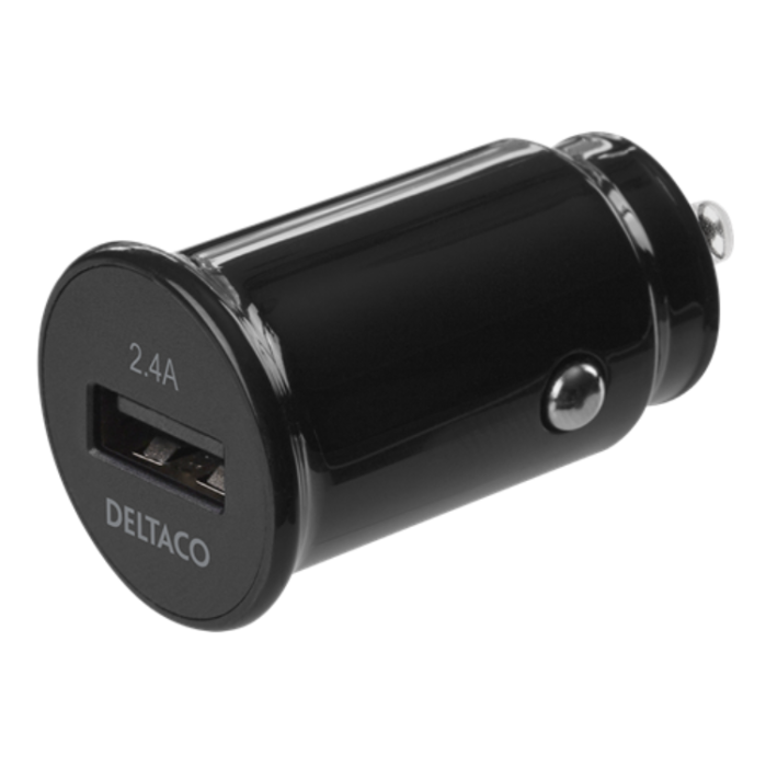 UTGATT1 - Deltaco Billaddare USB-A 12W - Svart