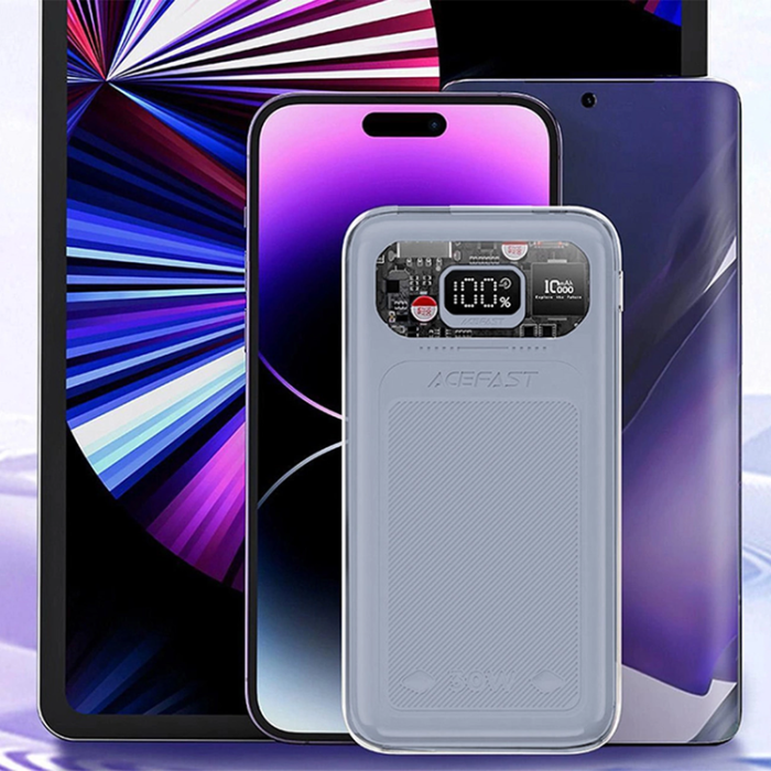Acefast - Acefast Powerbank 10000mAh 30W Sparkling Series M1 - Grå