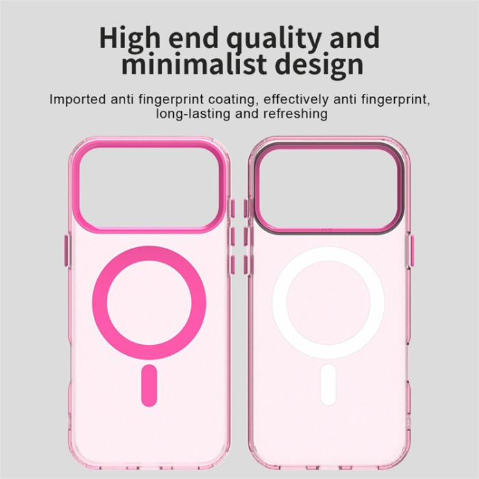 A-One Brand - iPhone 17 Pro Max Mobilskal MagSafe Anti Drop Hybrid - Röd