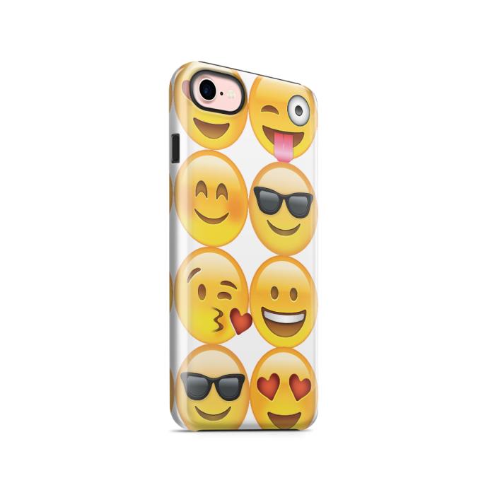 UTGATT5 - Tough mobilskal till Apple iPhone 7/8 - Emoji - Smileys