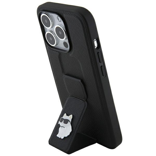 Karl Lagerfeld Mobilskal till iPhone 14 Pro MagSafe Gripstand - Svart