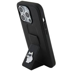 KARL LAGERFELD - Karl Lagerfeld Mobilskal till iPhone 14 Pro MagSafe Gripstand - Svart