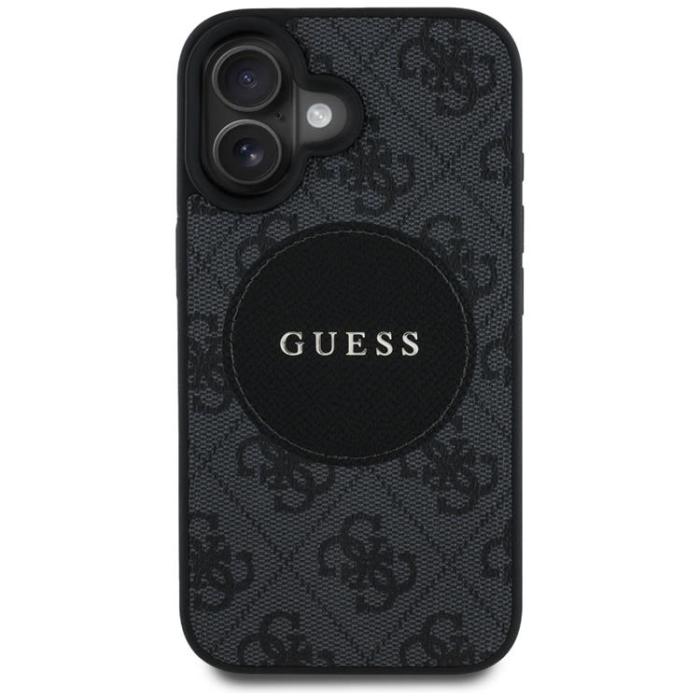 Guess - Guess iPhone 16 Mobilskal MagSafe 4G Circle - Svart