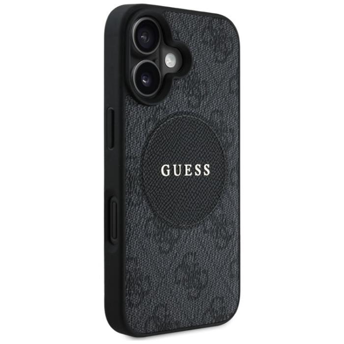 Guess - Guess iPhone 16 Mobilskal MagSafe 4G Circle - Svart