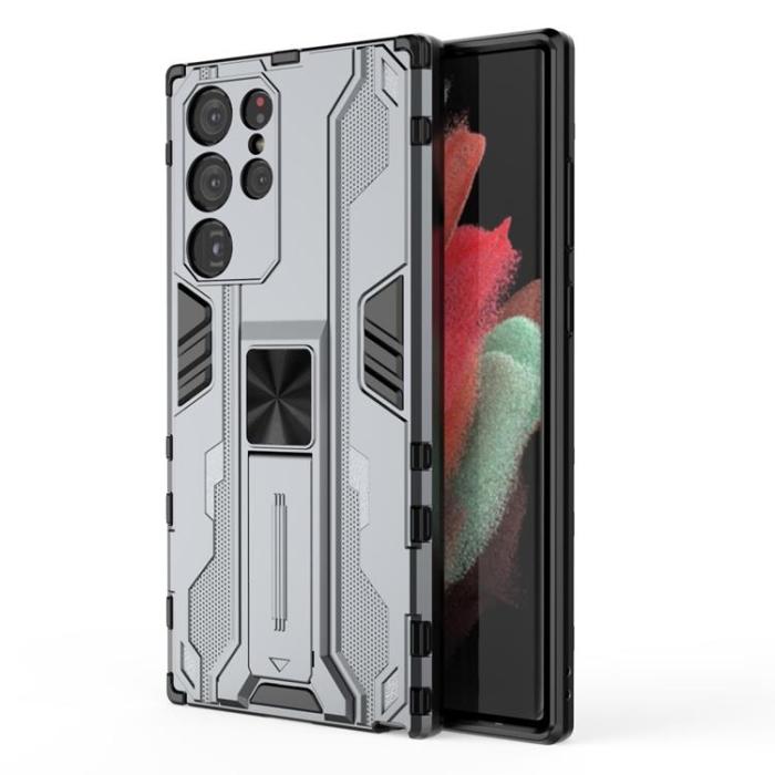 OEM - ShockProof Kickstand Skal Galaxy S22 Plus - Grå