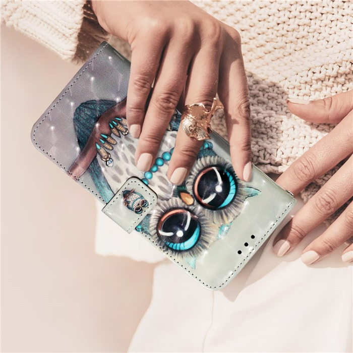 A-One Brand - iPhone 16 Pro Max Plånboksfodral Printing Pattern Med Rem