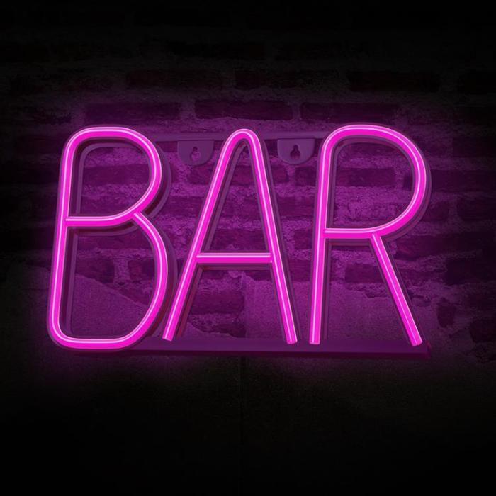 Forever Light - Forever Light LED Neon BAR Bat + USB FLNE24 - Rosa