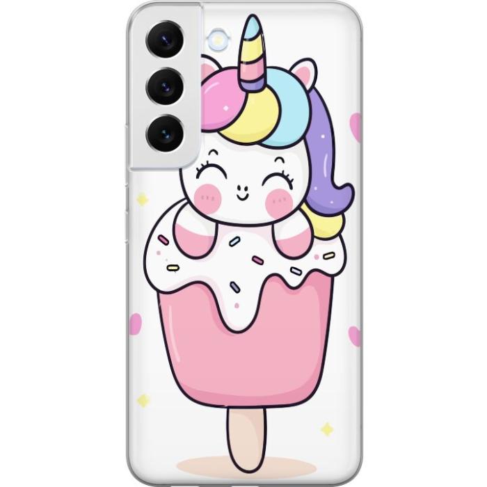 iSecrets - Mobilskal till Samsung Galaxy S22 5G med Glad enhörning