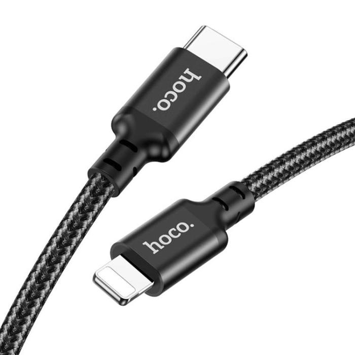 Hoco - Hoco USB-C till Lightning kabel 3m - Svart