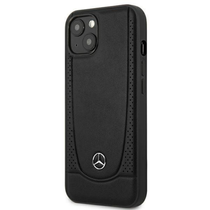 Mercedes - Mercedes iPhone 14 Plus Skal Läder Urban Bengale - Svart