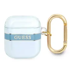 Guess - Guess AirPods Skal Strap Collection - Bl&aring;
