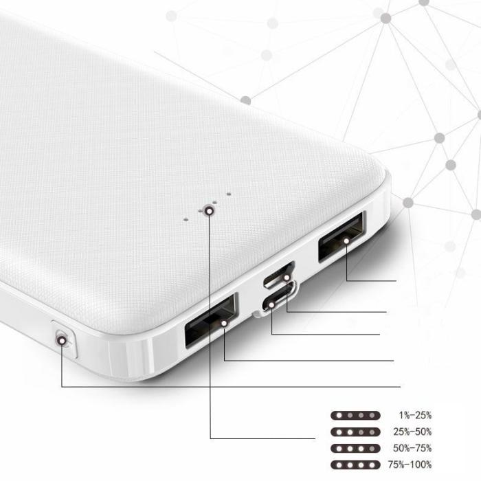 UTGATT5 - Proda Power Bank 10000mAh 2x USB - Svart