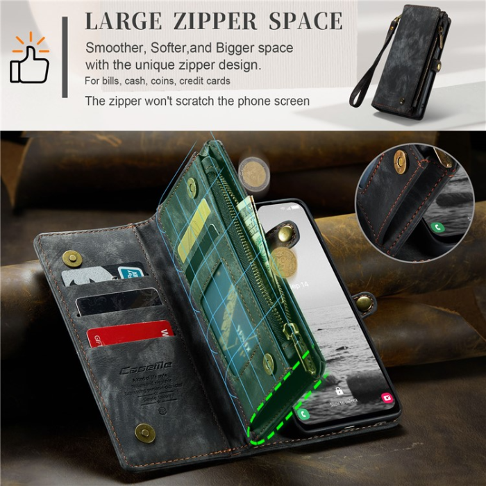 Caseme - Caseme Galaxy A54 5G Plånboksfodral Detachable - Svart