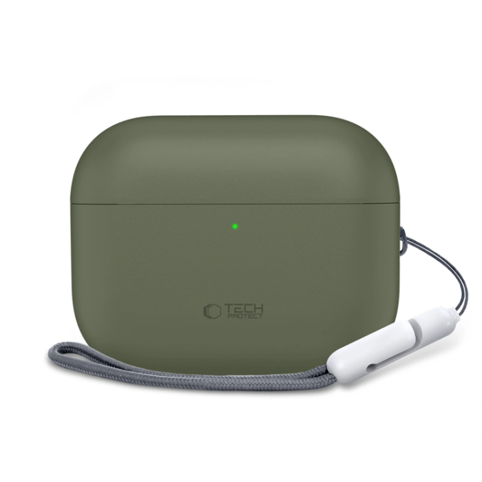 Tech-Protect - Tech-Protect Apple Airpods Pro 3 Skal Silikon - Olive Grön