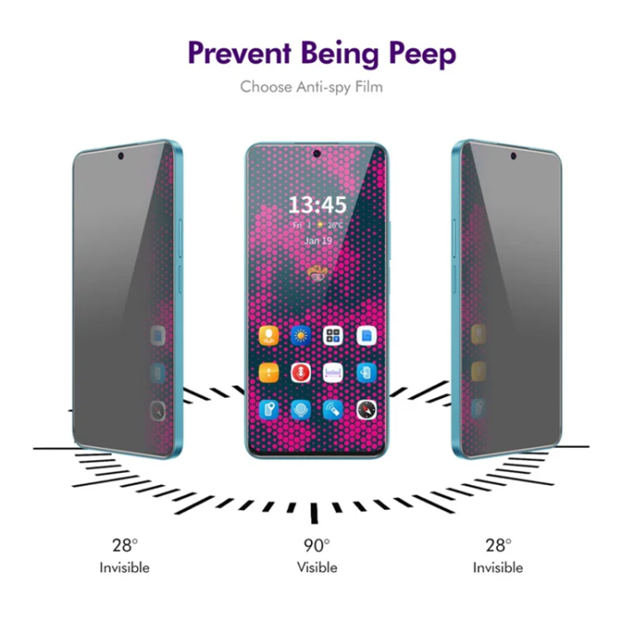 Boom of Sweden - [2-Pack] BOOM Galaxy A36/Galaxy A56 Härdat Glas Skärmskydd Privacy