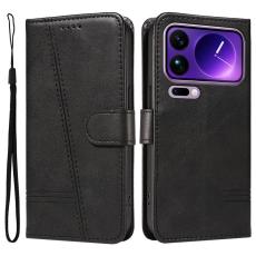 A-One Brand - Xiaomi 17 Pro Max Plånboksfodral T Shape Lines - Svart