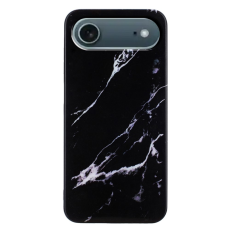 A-One Brand - iPhone Air Mobilskal Marble Pattern Painted TPU - Svart