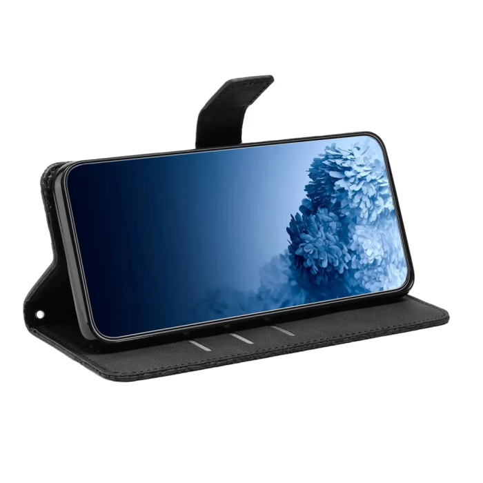 Taltech - Galaxy S23 Plus Plånboksfodral med en Rem - Svart